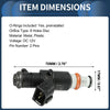 Honda Accord 2003-2007 2.4L 3.0L - 4 x Black Injectors Fuel Injector Set