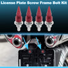 Universal Motorcycle License Plate Screws Cover 5.4 cm 4 pcs
