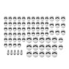 Harley Touring Road King Street Glide 75X Chrome Engine Bolt Caps (07-16)