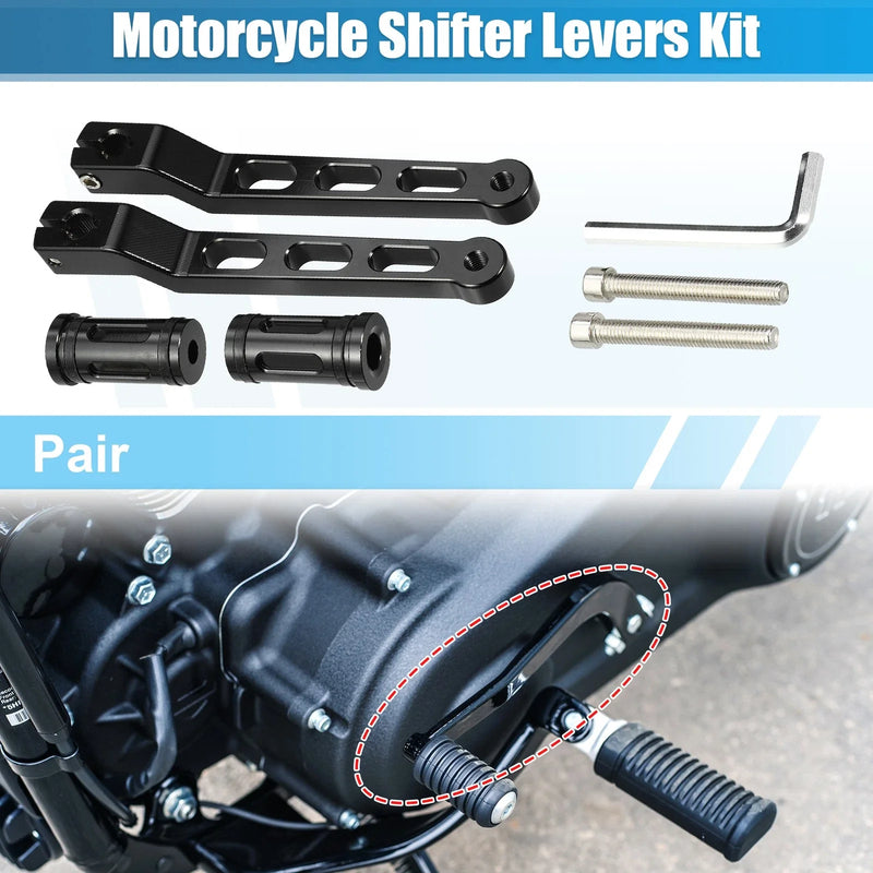 Harley-Davidson Black Pair Heel Toe Gear Shift Lever Kit