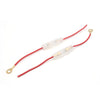 Motorcycle Car 2 x Red Universal Wired Inline Fuse Holder Connector Adapter