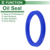 Oil Seal Rotary Shaft Seal TPU 50x60x6mm High Pressure Blue 5 Pcs