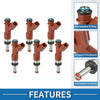 Toyota Camry 2007–2011 Fuel Injector 6 Pcs