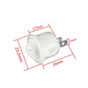 MOTORHOME Mini Rocker Switches 5 Pcs White 2-Pin On-Off