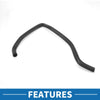 BMW X5 xDrive30i 3.0L Rubber Black HVAC Heater Hose (2010)
