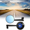 M8/M10 Rear View Mirrors Handlebar Black Blue Aluminum Alloy