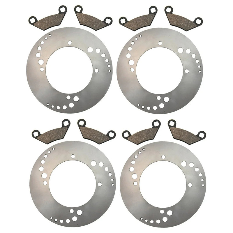 Polaris Scrambler 850 Front & Rear Disc Brake Rotors & Pads