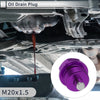 Car Motorcycle Boat Purple M20x1.5 Engine Oil Drain Plug with Gasket Set