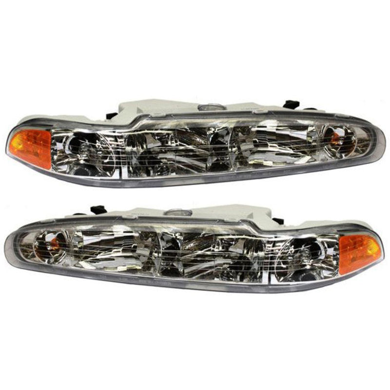Headlight Set For 98-2002 Oldsmobile Intrigue Left and