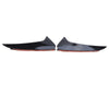 Mercedes Benz C-Class Carbon Black Rear Bumper Spoiler Trim Cover (2015-2021)