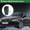 Volvo S80 (2007-2012) Black Grey Faux Leather Car Gear Shift Knob Cover