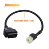 Honda Motorcycle 4 Pin to OBDII Diagnostic Adapter Cable