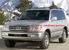 Toyota Land Cruiser LC100 (2006-2007) 2 x Chrome Front Light Lamp Cover Trim
