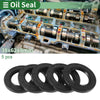 Oil Seal 38x62x8mm Seal Ring NBR Rubber Black 5 Pcs