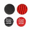 Alfa Romeo Giulia, Stelvio 1pc Carbon Fiber Red Engine Button Cover (2017-)