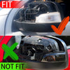 Ford Ranger Gloss Black Right Side Rearview Mirror Cover (2012-2022)