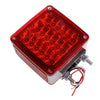 Car Square Dual Face Stud Mount Fender Marker Turn Signal Light
