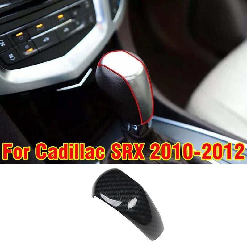 Cadillac SRX Carbon Fiber Central Console Gear Shift Knob Cover (2010–2012)