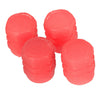 Car - Blue / Red 4 x Fluorescent Luminous Tire Valve Stem Caps