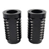 Harley Tour Road Street Tri Glide FLHR Black Retro Fork Boot Slider Covers (2009-2023)