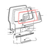 Mitsubishi Delica Star Wagon L300 Van 1986-1994 Tail gate Window Weatherstrip
