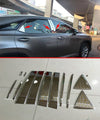 Lexus RX350 RX450h (2016-2021) 12 x pcs Steel Pillar Post Window Cover Trim