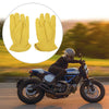 Motorcycle 1 x Pair Full-Finger Motorcycle Gloves L Yellow Deerskin