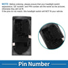 Ford F-250 Super Duty 2005-2007 Black Headlight Switch