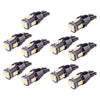 Car Trunk 10 x White LED Dome License Plate Lights (Fits Various Models)