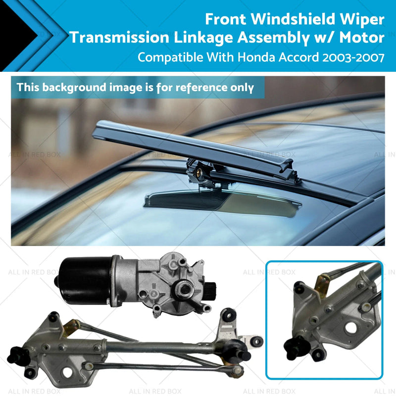 Honda Front Windshield Wiper Linkage Assembly w/ Motor