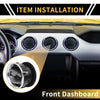 Ford F150 (2009-2014) Center Dash Outlet Matte Black AC Heater Air Vent
