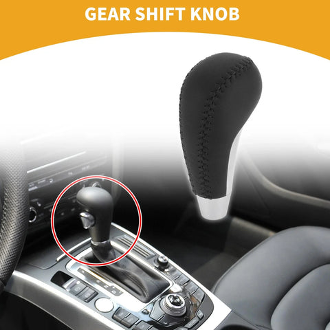 Hyundai Tucson 2010-2014 - Plastic Faux Leather Automatic Gear Shifter Knob