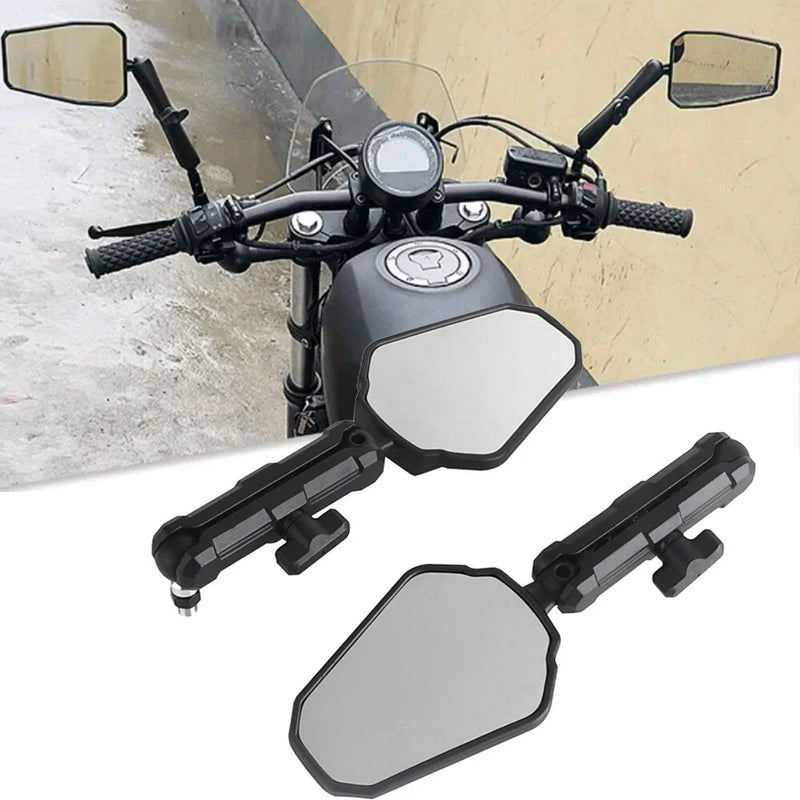 Honda Suzuki Yamaha Universal Adjustable Side Rearview Mirrors 8mm/10mm