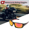 MakeModel Riding Goggles Red Lens Black Frame Tri-acetel Cellulose