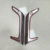 Lexus RX 350 350h 4Pcs Chrome Front Rear Bumper Fog Light Cover Trim