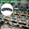Oil Seal Rotary Shaft Seal NBR Rubber 15x30x7mm Black 5 Pcs