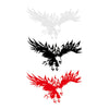 Car SUV Eagle Wings Vinyl Hood Decal Sticker