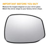 Honda Model White Mirror Glass Pair w/ Back Non-Heated