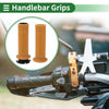 Motorcycle Grips / 7/8" 22mm / Hand Grips Cover Kit TPU Yellow Brown