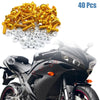 Motorcycles 40pcs M6 Hex Socket Head Bolts Screws Nuts