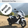 Motorcycle 2 x Rear Footpeg Titanium Tone 90 Degree
