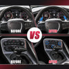Dodge Charger Blue Steering Paddle Shifter Cover Ring Trim AC Volume