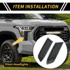 Toyota Tacoma Carbon Fiber Pattern Headlights Grille Vent Cover (16–23)