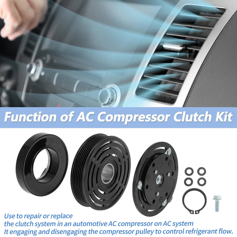 Ford E150 E250 E350 F150 F250 F350 AC Compressor Clutch Kit (2000-2023)