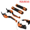 Honda Forza 125 300 Orange Extendable Brake Clutch Lever Grip Set