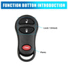 Dodge 2 x 3 Button Key Fob Remote Case Shell (2001-2005)