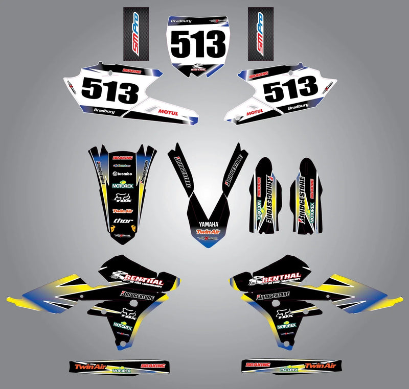Custom Graphic Kit - SUNSET - Yamaha YZF 450 Stickers/Decals (2014-2017)
