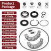 Honda Rancher Rear Brake Drum Bearing Seals & Shoes Kit (2007–2013)