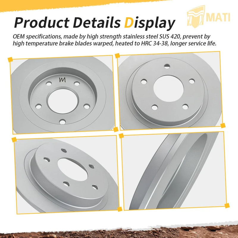 Polaris Ranger XD 1500 Crew 2 x Front or Rear Brake Rotors (2024–2025)