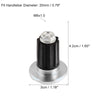 Make Model Pair 0.79" 20mm Hand Grip End Caps Aluminum Alloy Silver Tone
